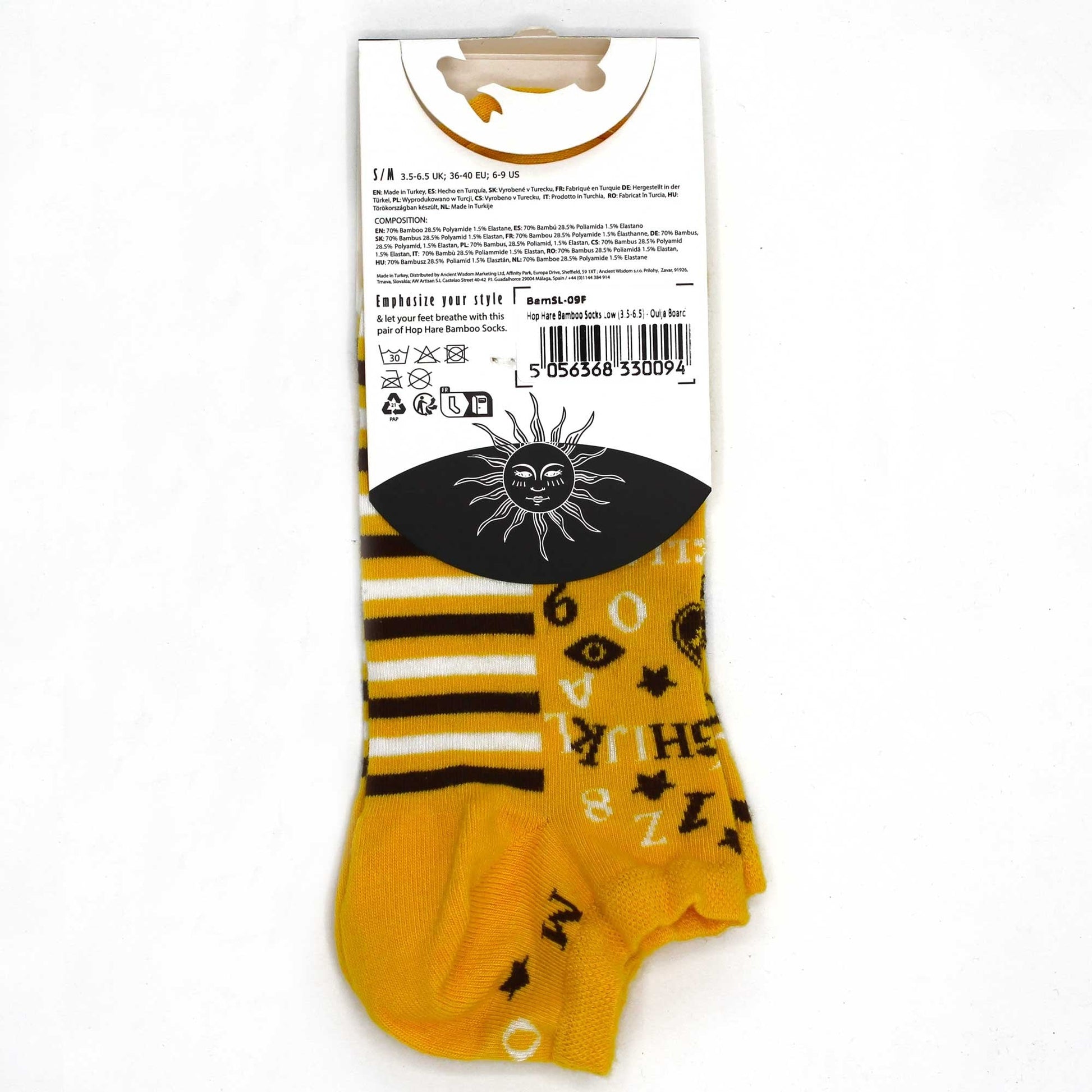 S/M (Sizes 3.5 - 6.5) Hop Hare Bamboo Low Socks - Ouija Board | #product_category# - OneRoofGifts
