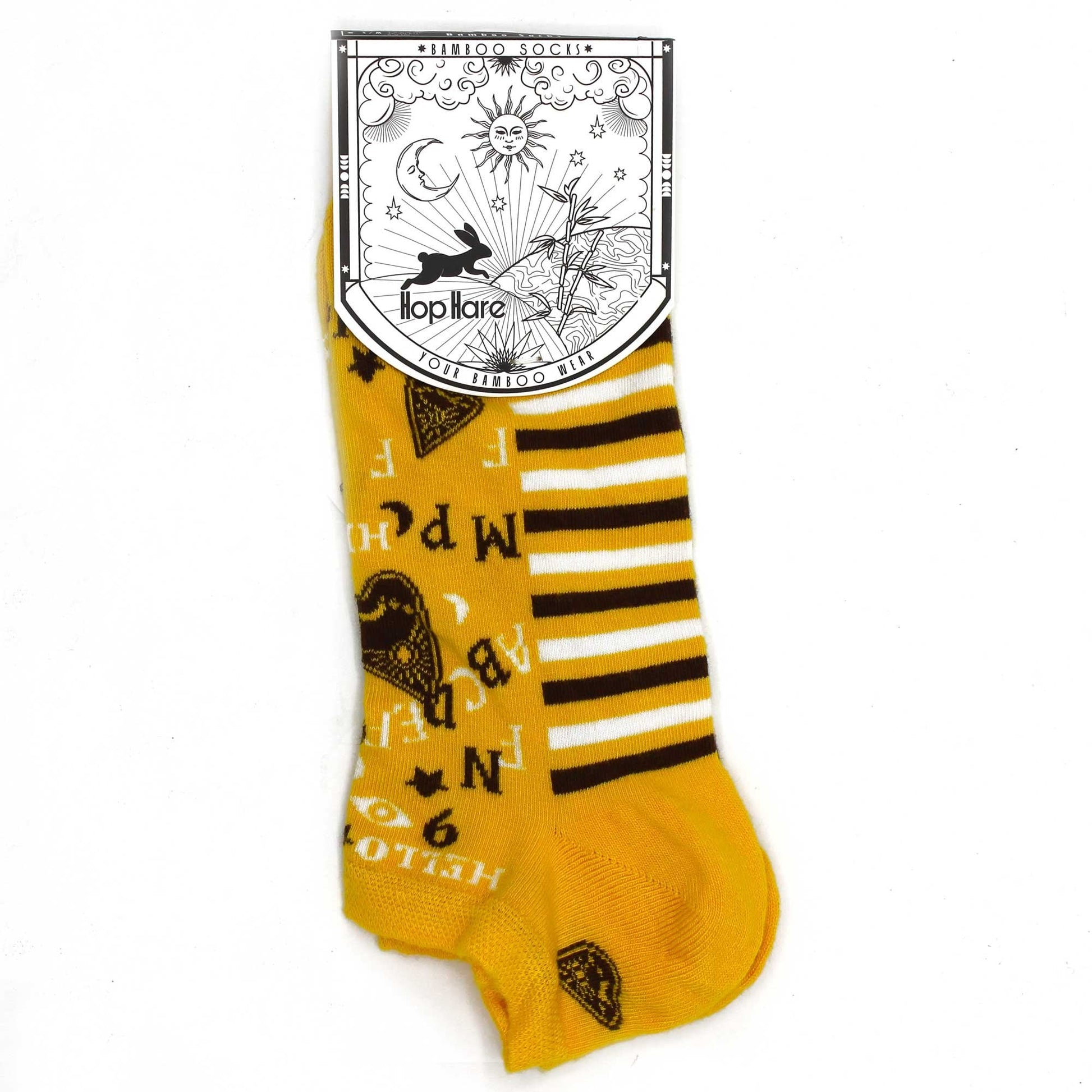 S/M (Sizes 3.5 - 6.5) Hop Hare Bamboo Low Socks - Ouija Board | #product_category# - OneRoofGifts
