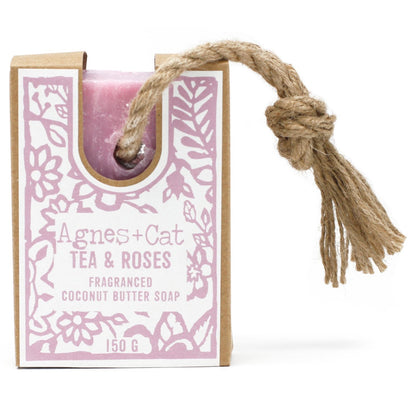 Soap on a Rope, Tea and Roses | #product_category# - OneRoofGifts