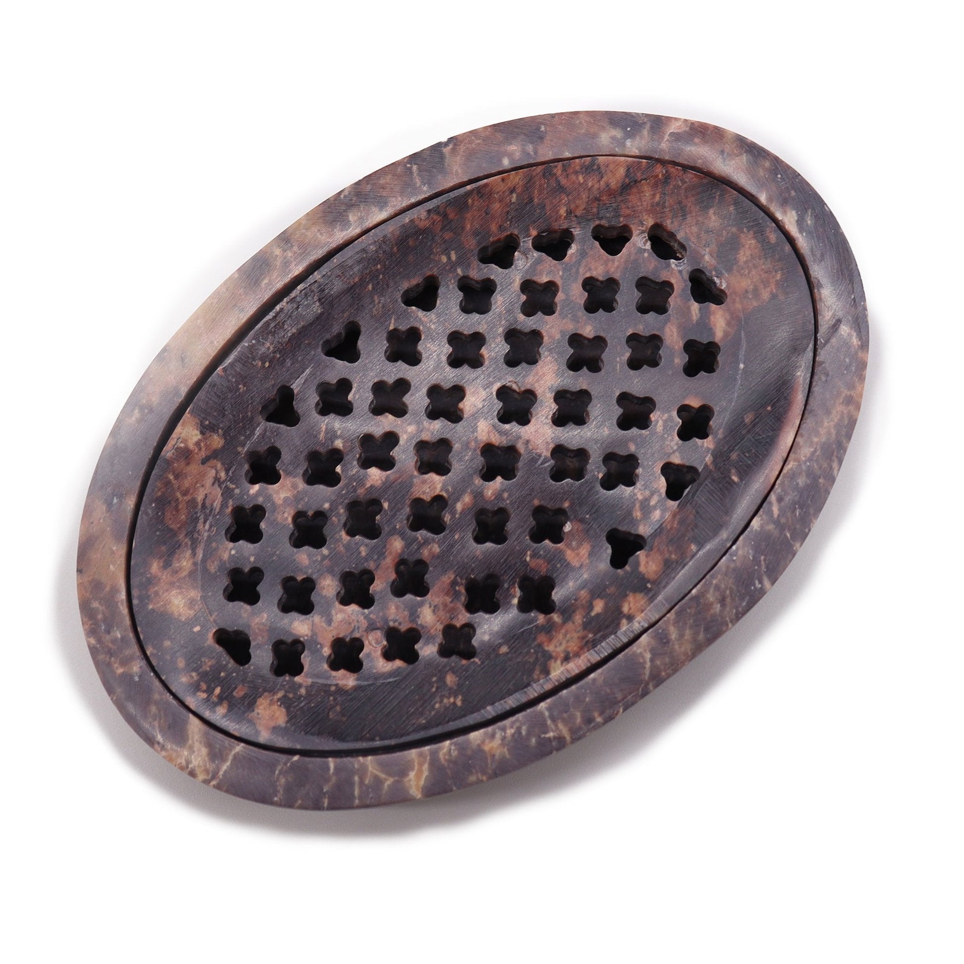 Soapstone Oval Drainer Soap Dish | #product_category# - OneRoofGifts