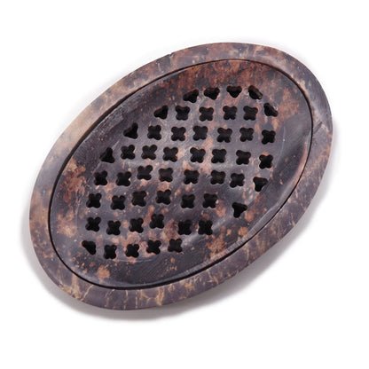 Soapstone Oval Drainer Soap Dish | #product_category# - OneRoofGifts