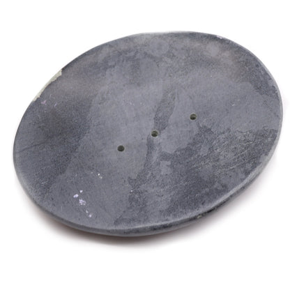 Soapstone Oval Soap Dish, Grey | #product_category# - OneRoofGifts