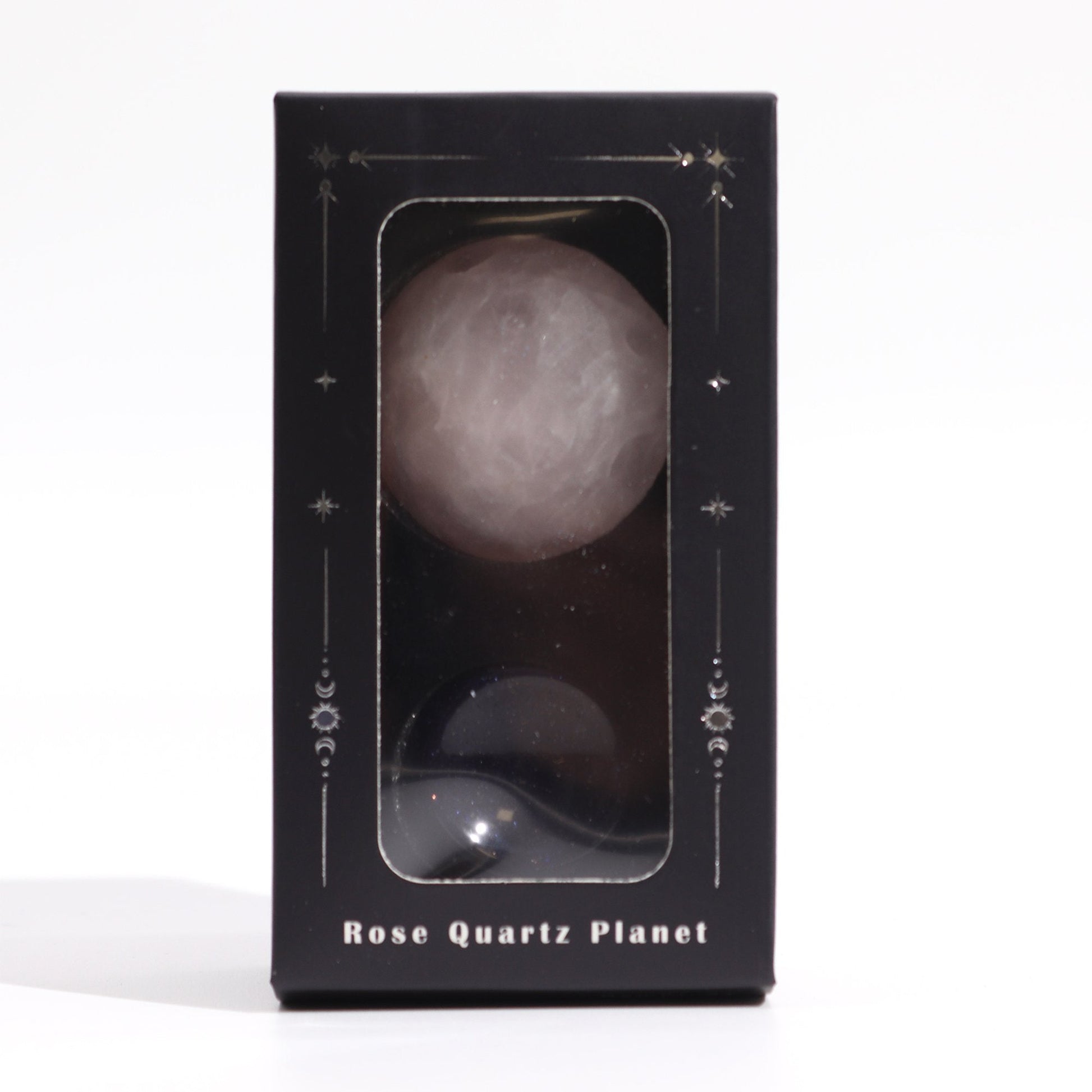 Sola Goldstone Stand with Rose Quartz Venus Planet | #product_category# - OneRoofGifts