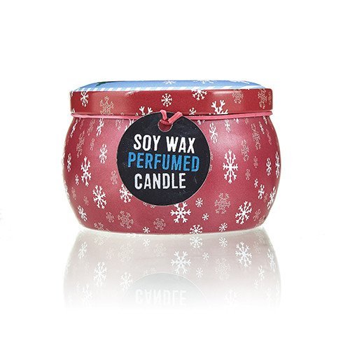 Spiced Orange Scent Artistic Tin Candle - Vintage Christmas Design | #product_category# - OneRoofGifts