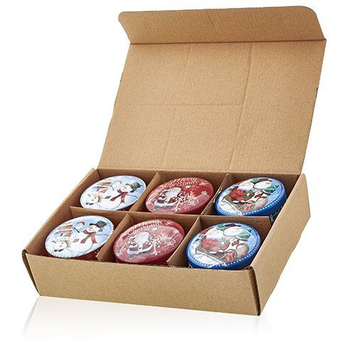 Spiced Orange Scent Artistic Tin Candle - Vintage Christmas Design | #product_category# - OneRoofGifts