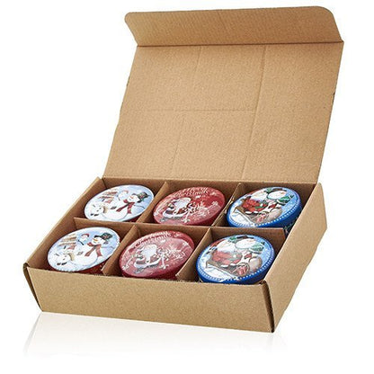 Spiced Orange Scent Artistic Tin Candle - Vintage Christmas Design | #product_category# - OneRoofGifts