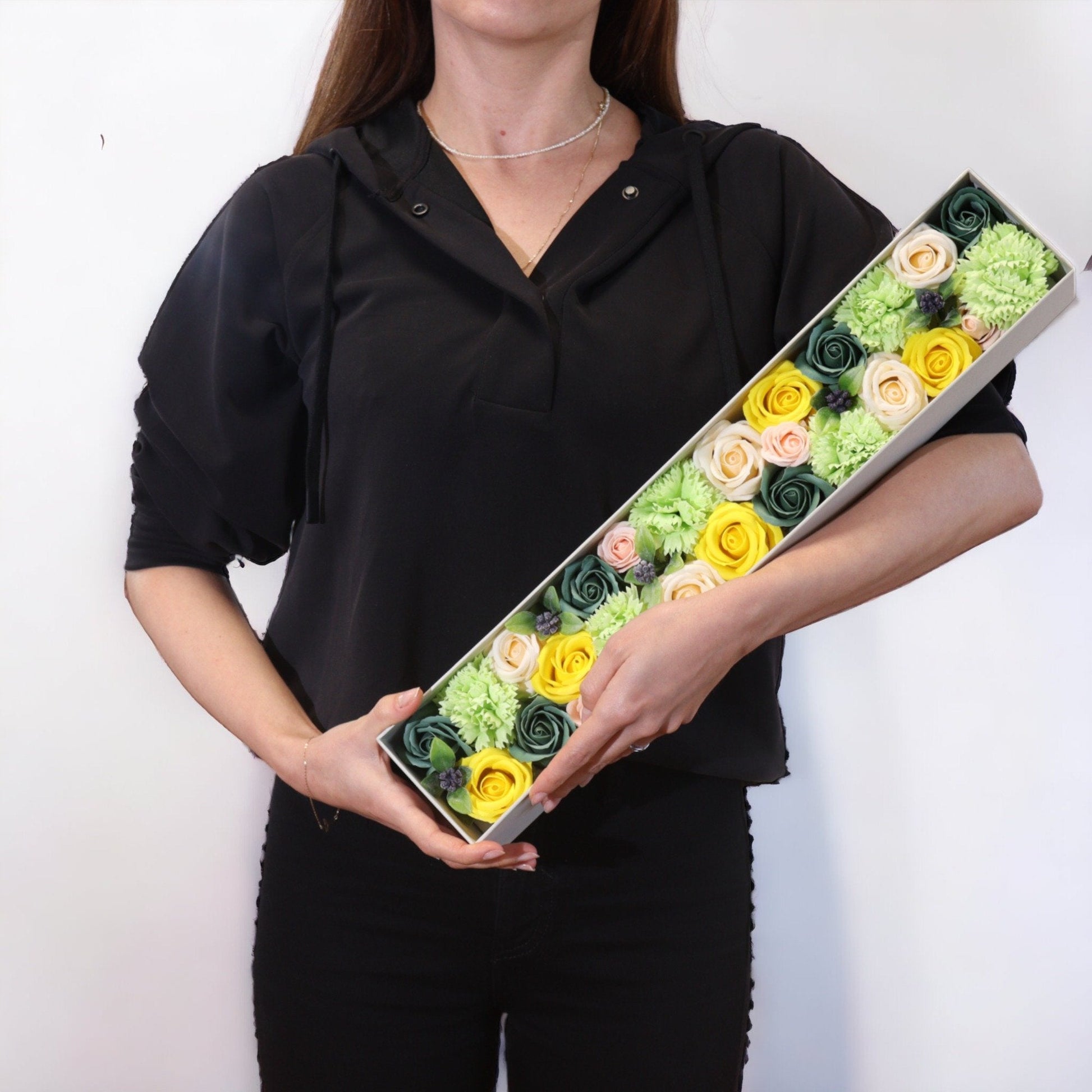 Spring Celebrations Extra Long Box in Yellow & Green | #product_category# - OneRoofGifts