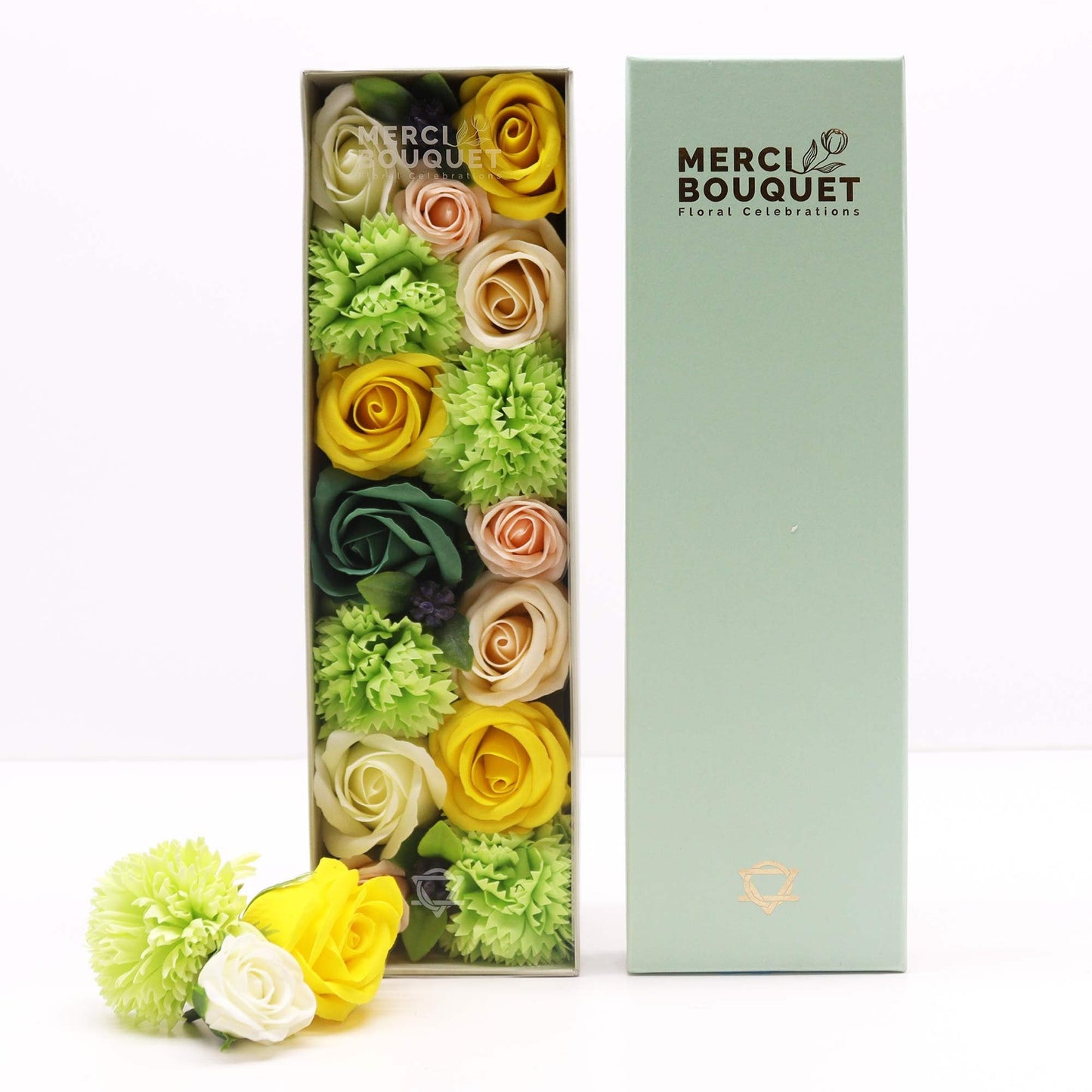 Spring Celebrations Long Box in Yellow & Green | #product_category# - OneRoofGifts