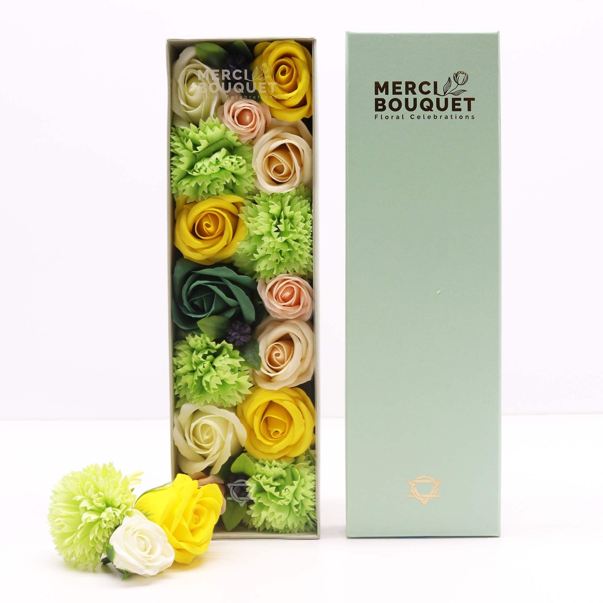 Spring Celebrations Long Box in Yellow & Green | #product_category# - OneRoofGifts