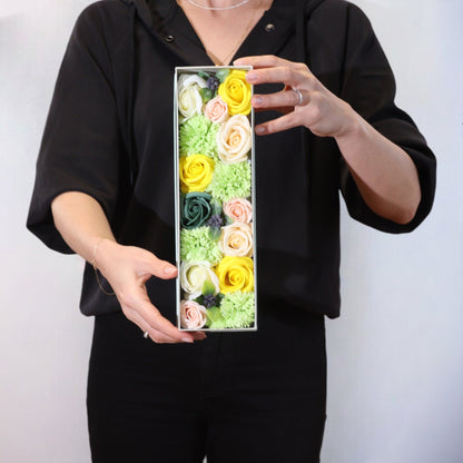 Spring Celebrations Long Box in Yellow & Green | #product_category# - OneRoofGifts