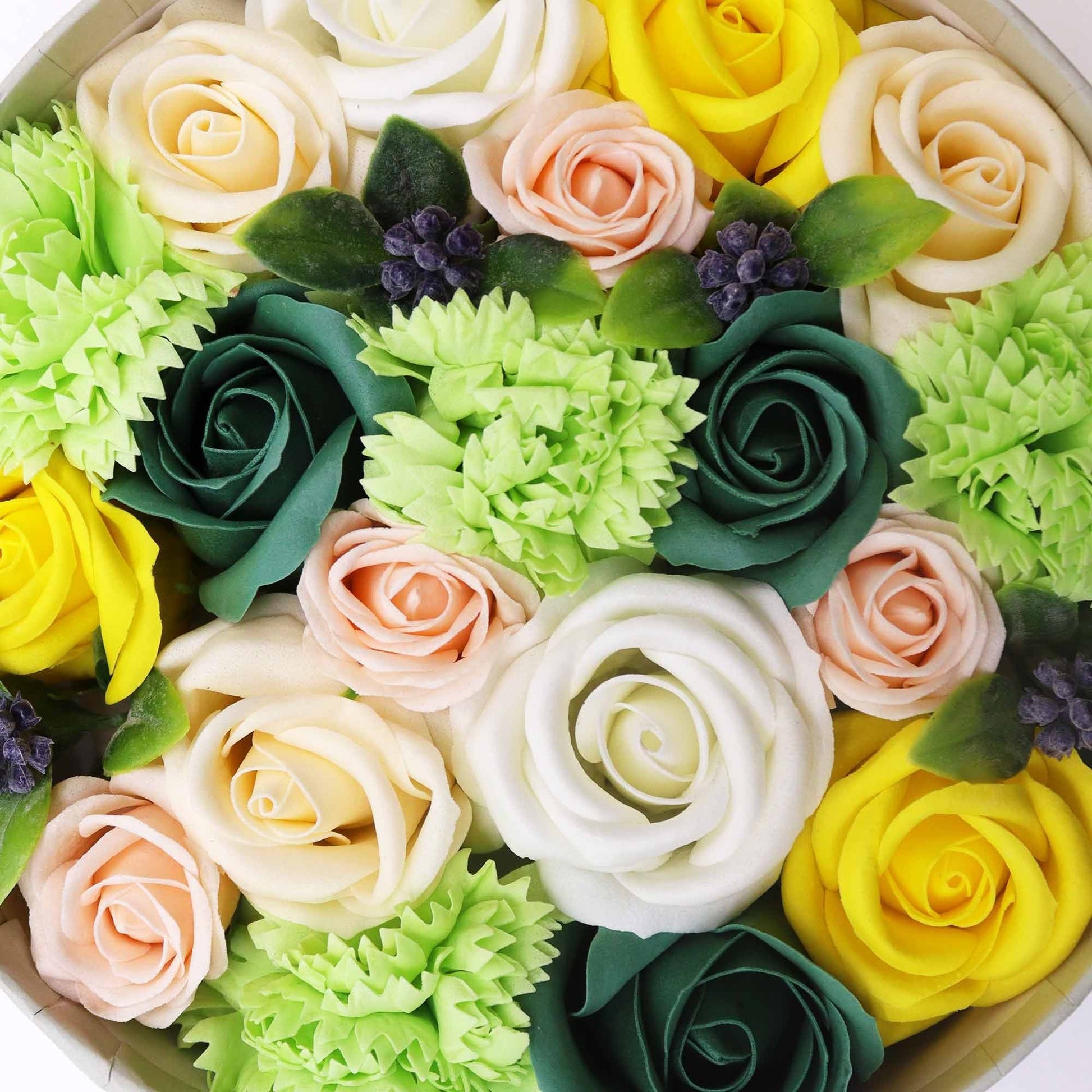 Spring Celebrations Round Box in Yellow & Green | #product_category# - OneRoofGifts