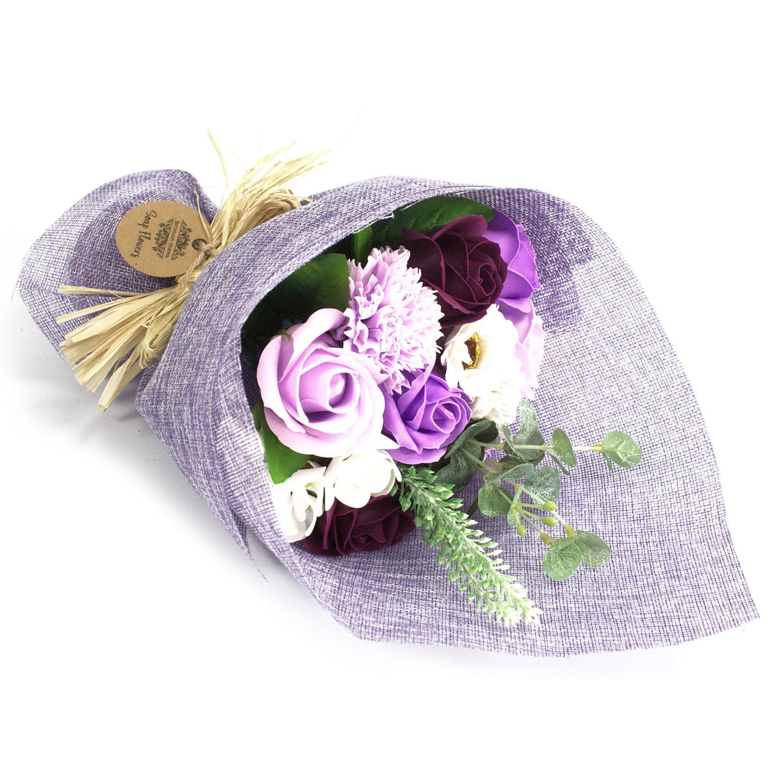 Standing Purple Soap Flower Bouquet | #product_category# - OneRoofGifts