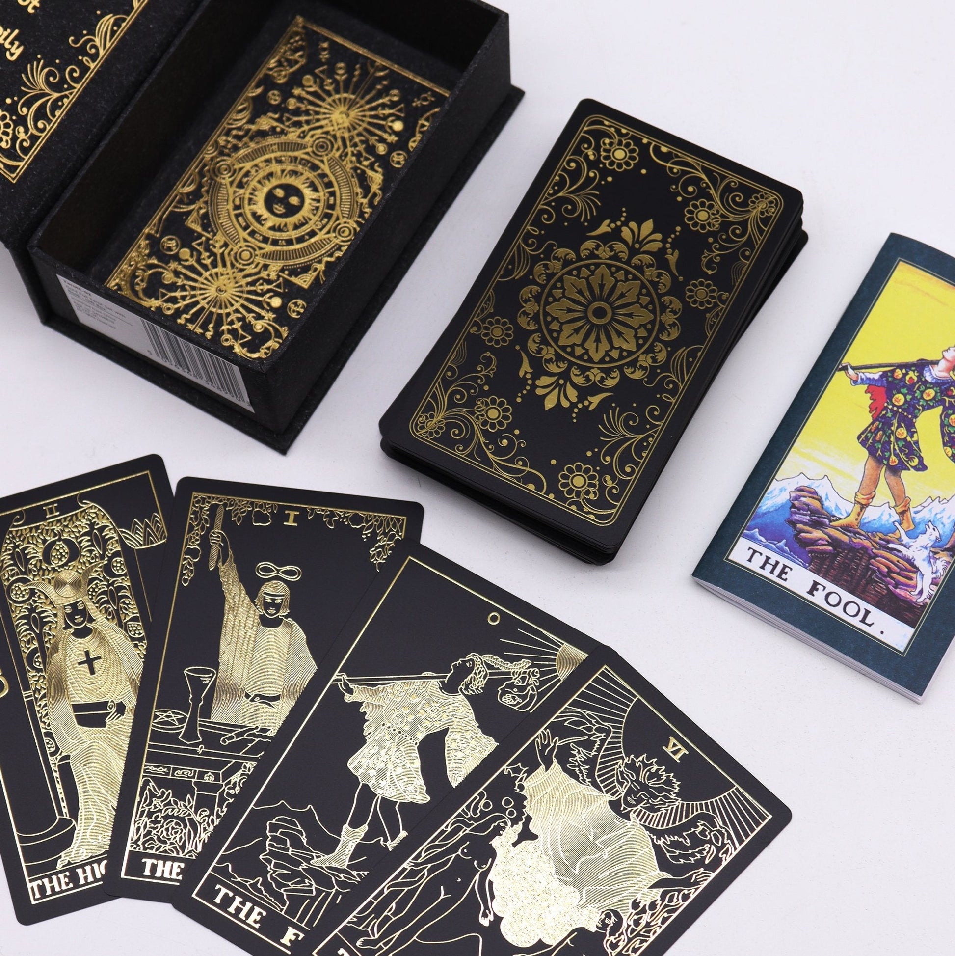 Tarot Card Set with Gold Foil and Guidebook - Gift Boxed | #product_category# - OneRoofGifts