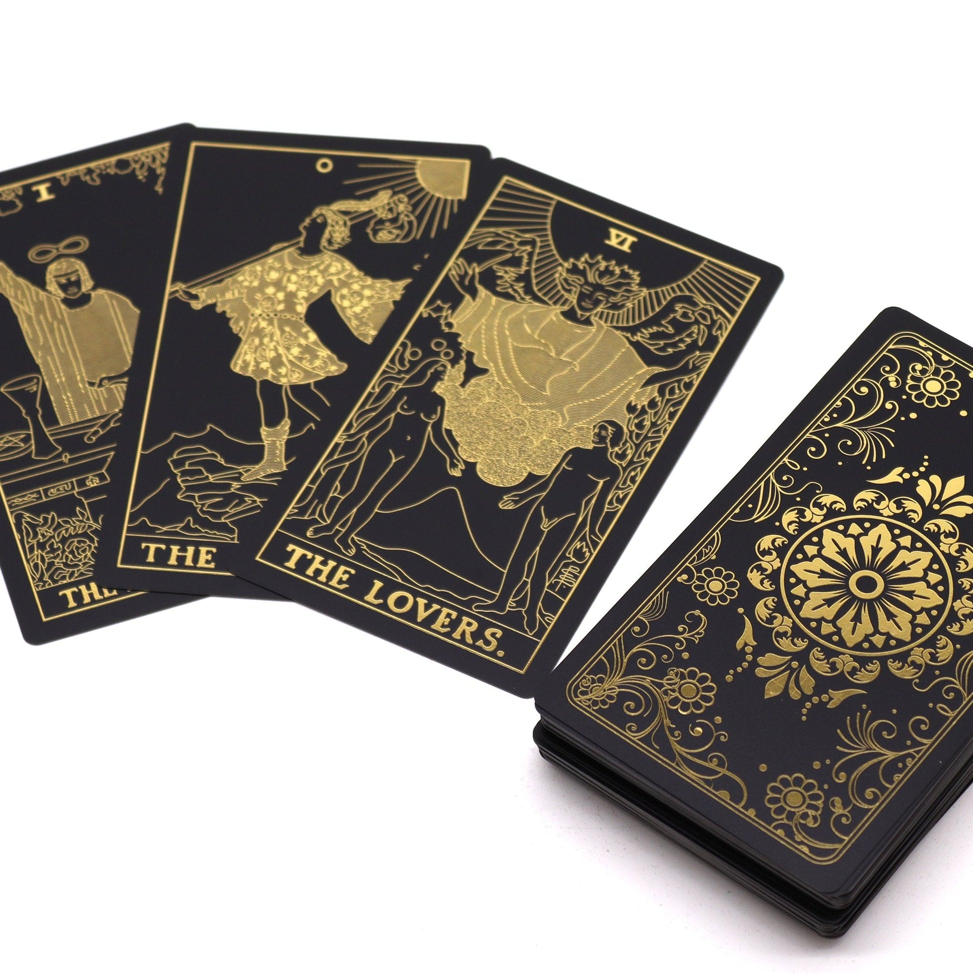 Tarot Card Set with Gold Foil and Guidebook - Gift Boxed | #product_category# - OneRoofGifts