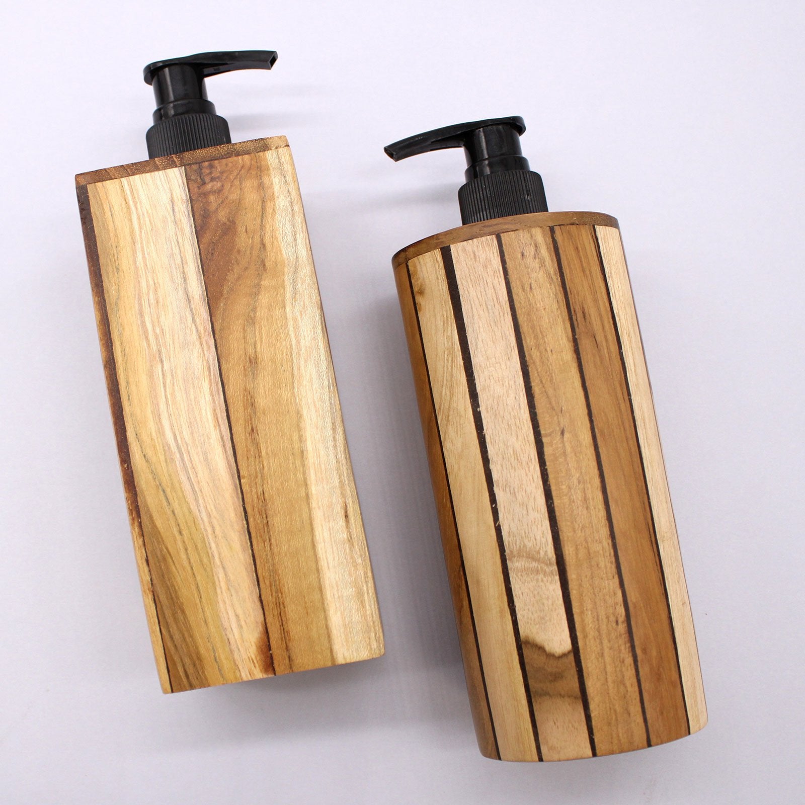 Teakwood Soap Dispenser, Round | #product_category# - OneRoofGifts