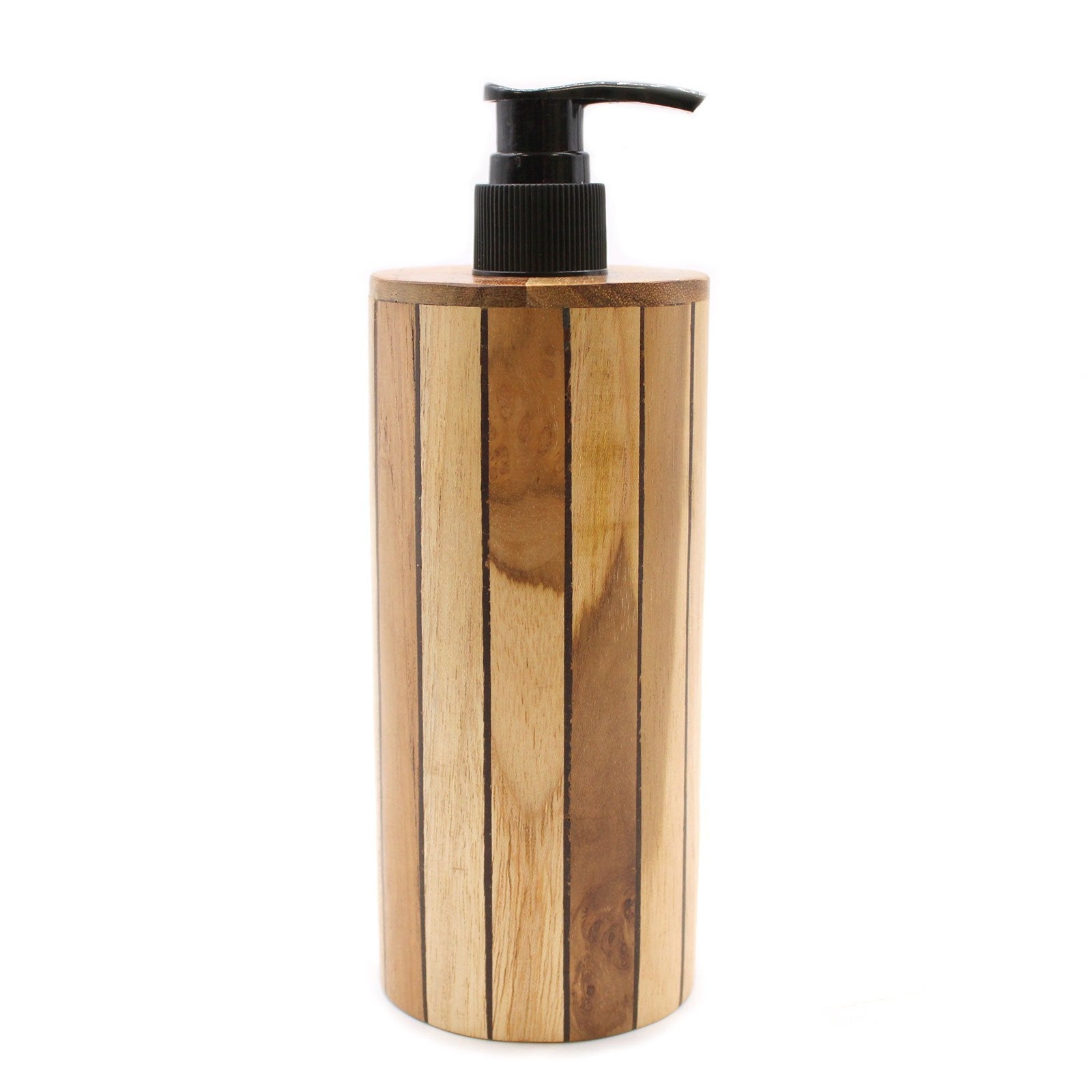 Teakwood Soap Dispenser, Round | #product_category# - OneRoofGifts