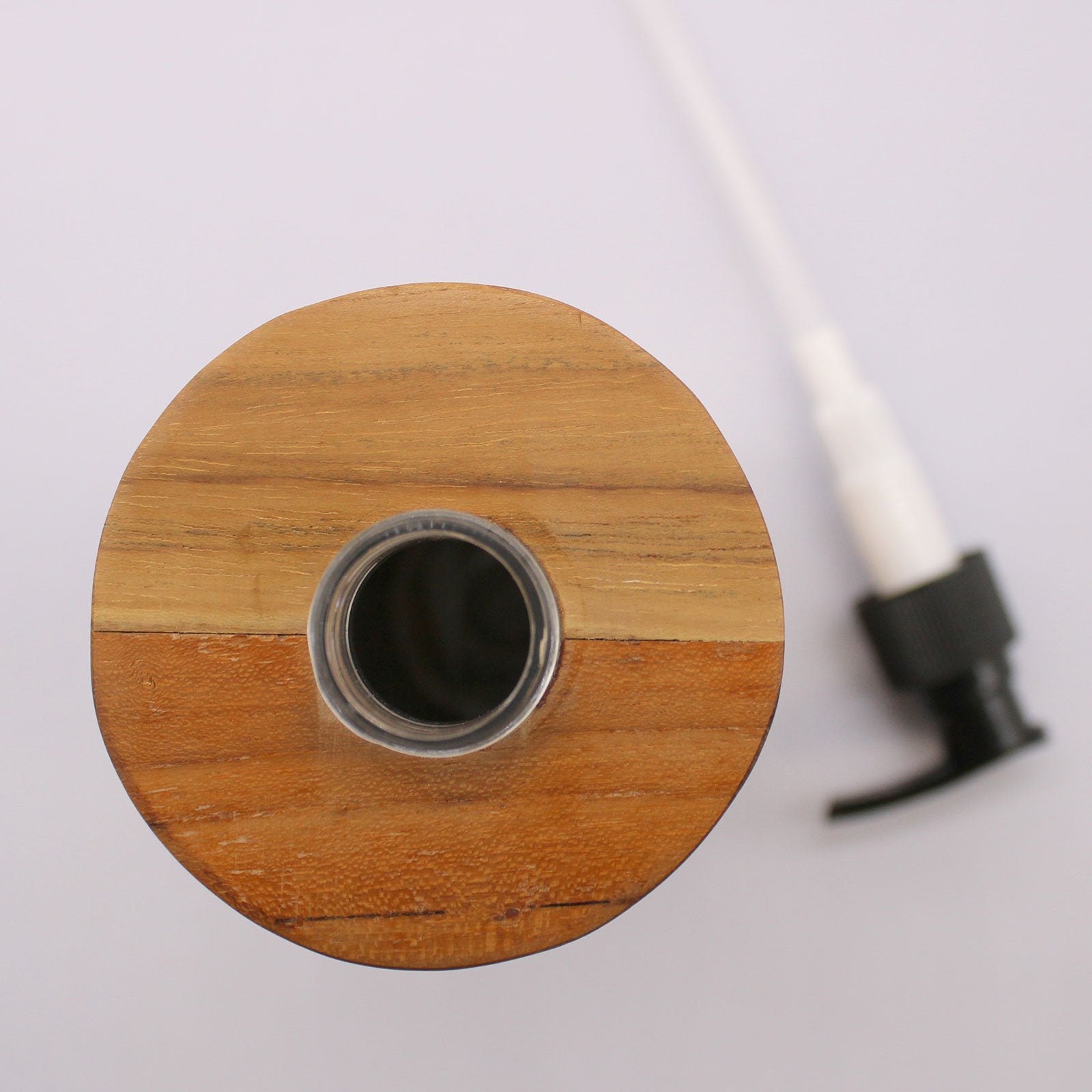 Teakwood Soap Dispenser, Round | #product_category# - OneRoofGifts
