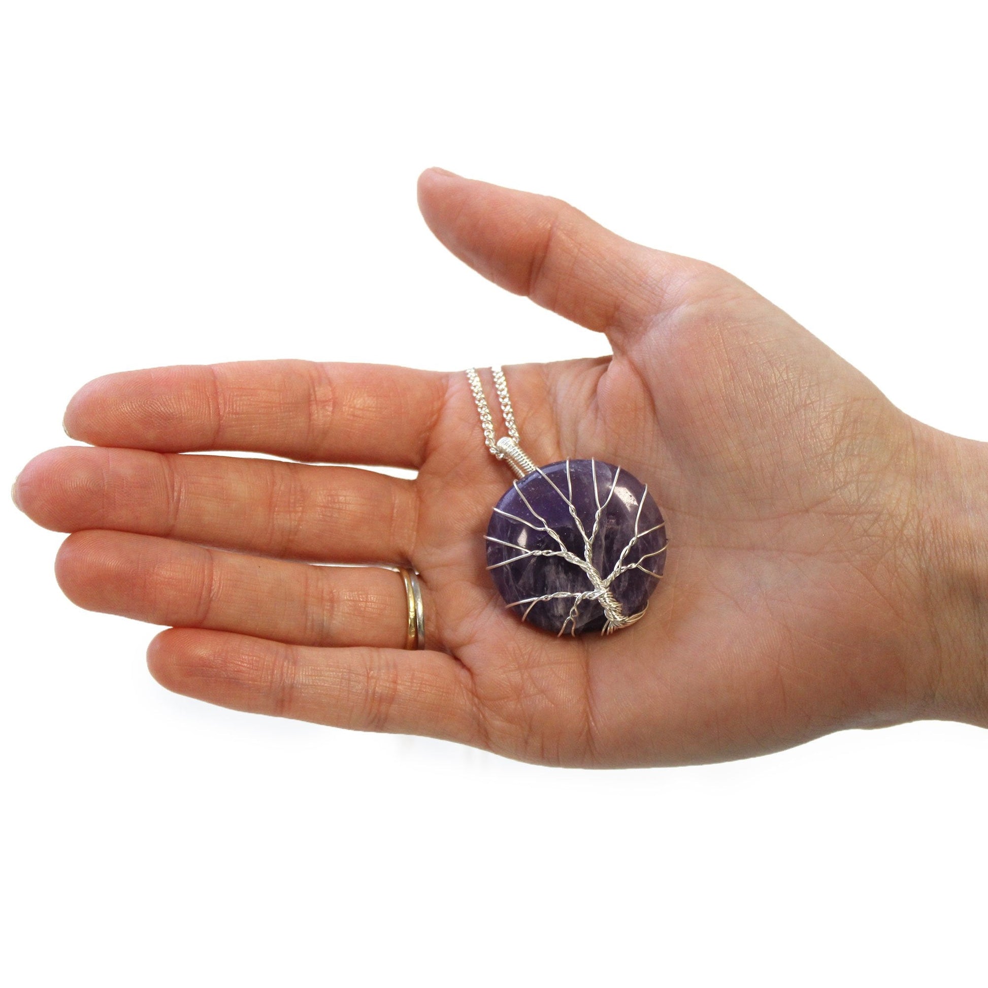 Tree of Life Amethyst Gemstone Necklace | #product_category# - OneRoofGifts