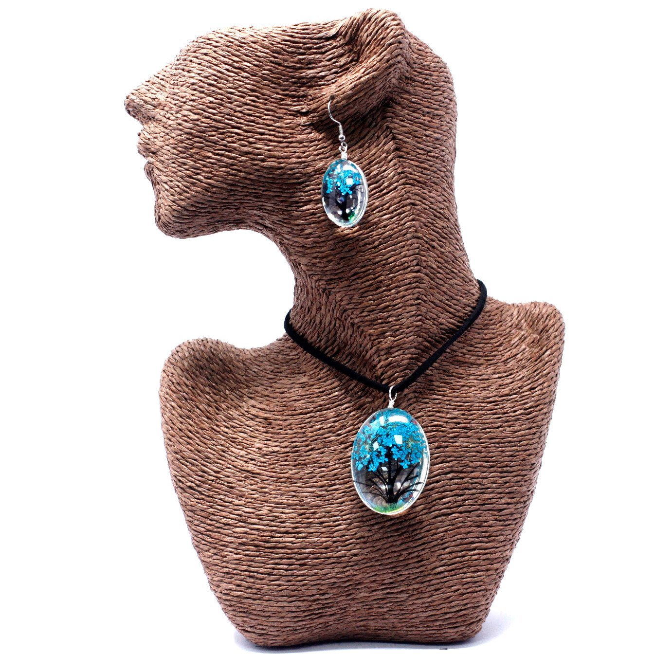 Tree of Life Pressed Flower Art Set - Teal | #product_category# - OneRoofGifts