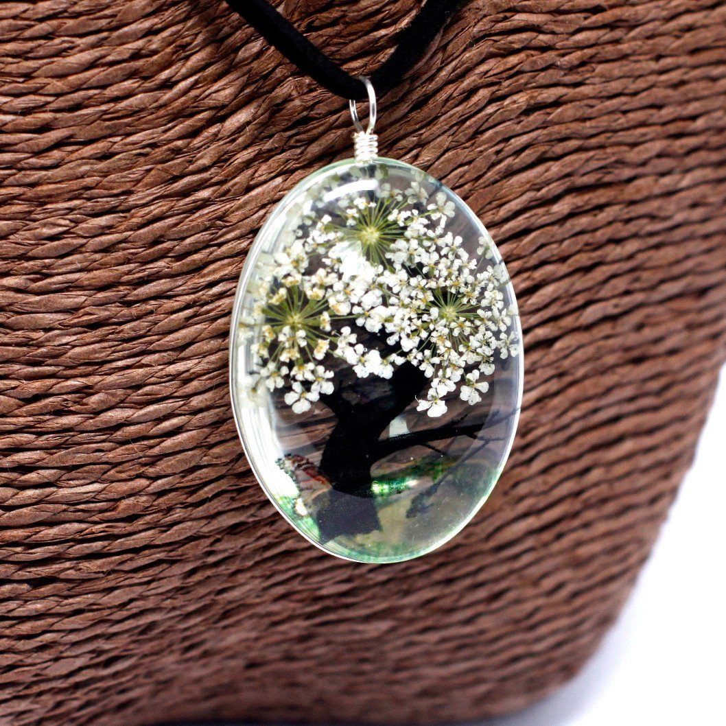 Tree of Life Pressed Flower Art Set - White | #product_category# - OneRoofGifts