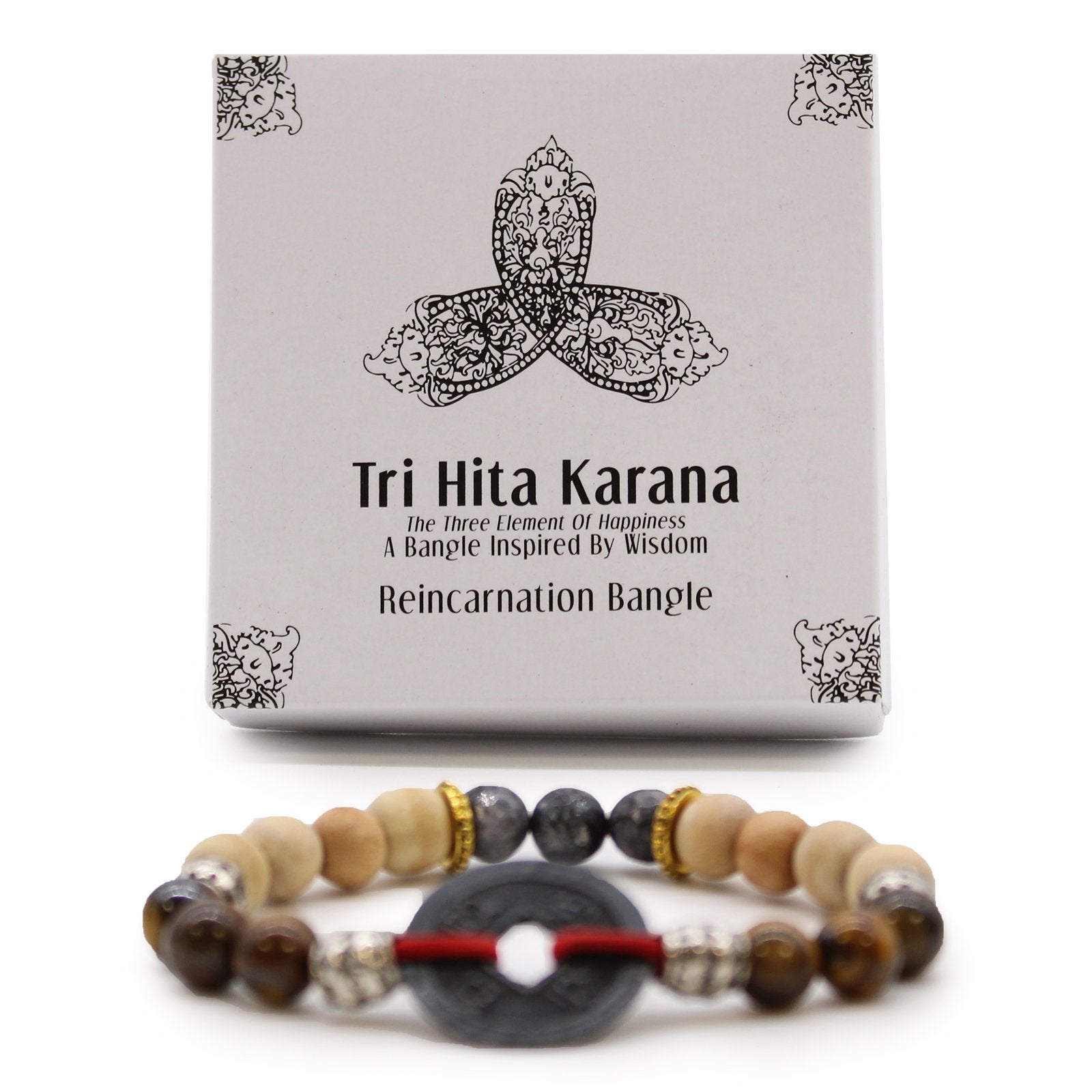 Tri Hita Karana Reincarnation Design Bangle | #product_category# - OneRoofGifts