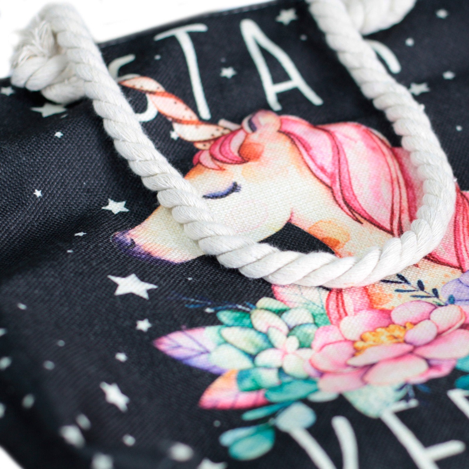 Unicorn Rope Handle Bag | #product_category# - OneRoofGifts