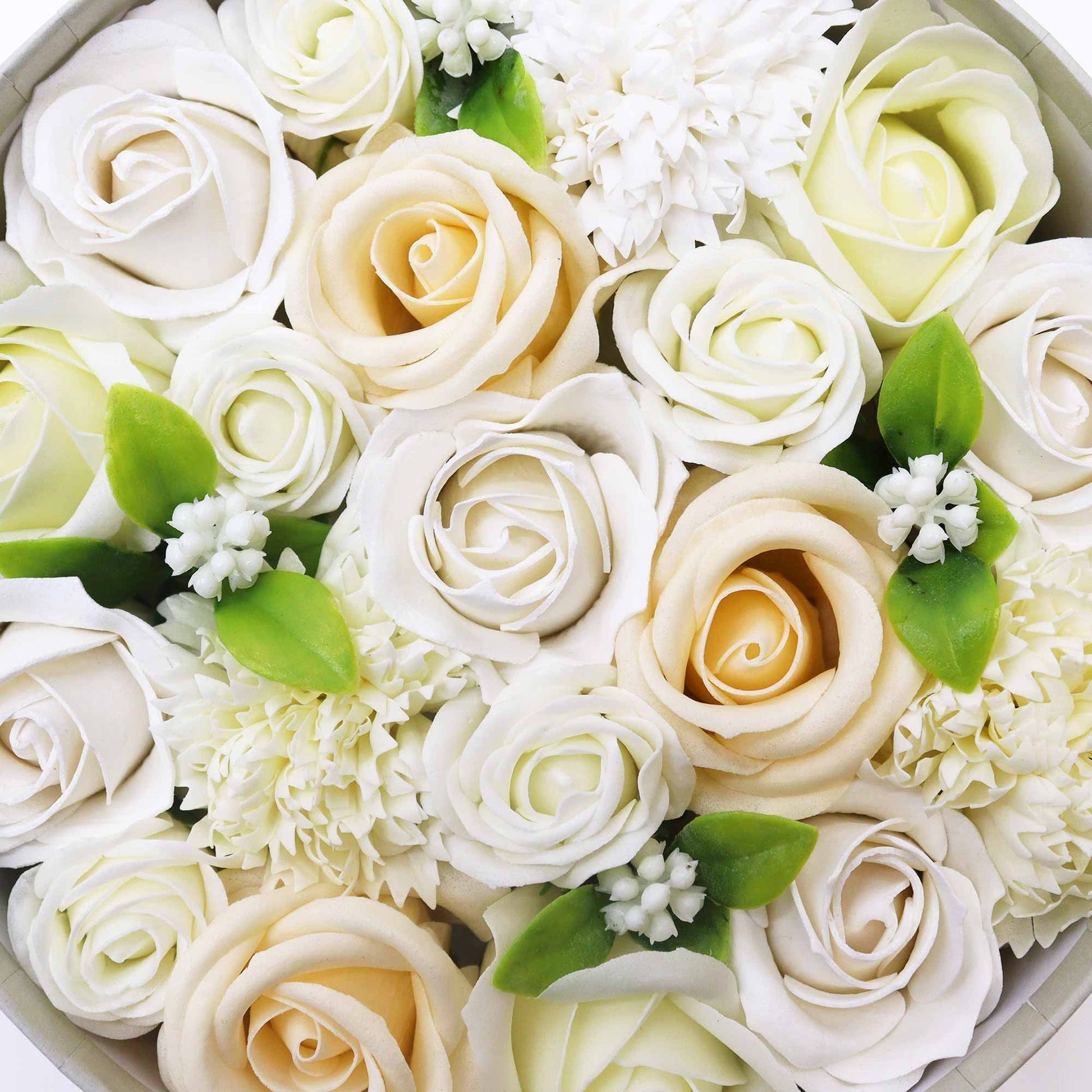 Wedding Blessings Round Box in White & Ivory | #product_category# - OneRoofGifts