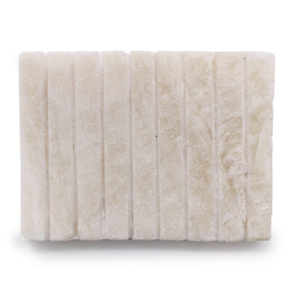 White Onyx Ridged Soap Dish | #product_category# - OneRoofGifts