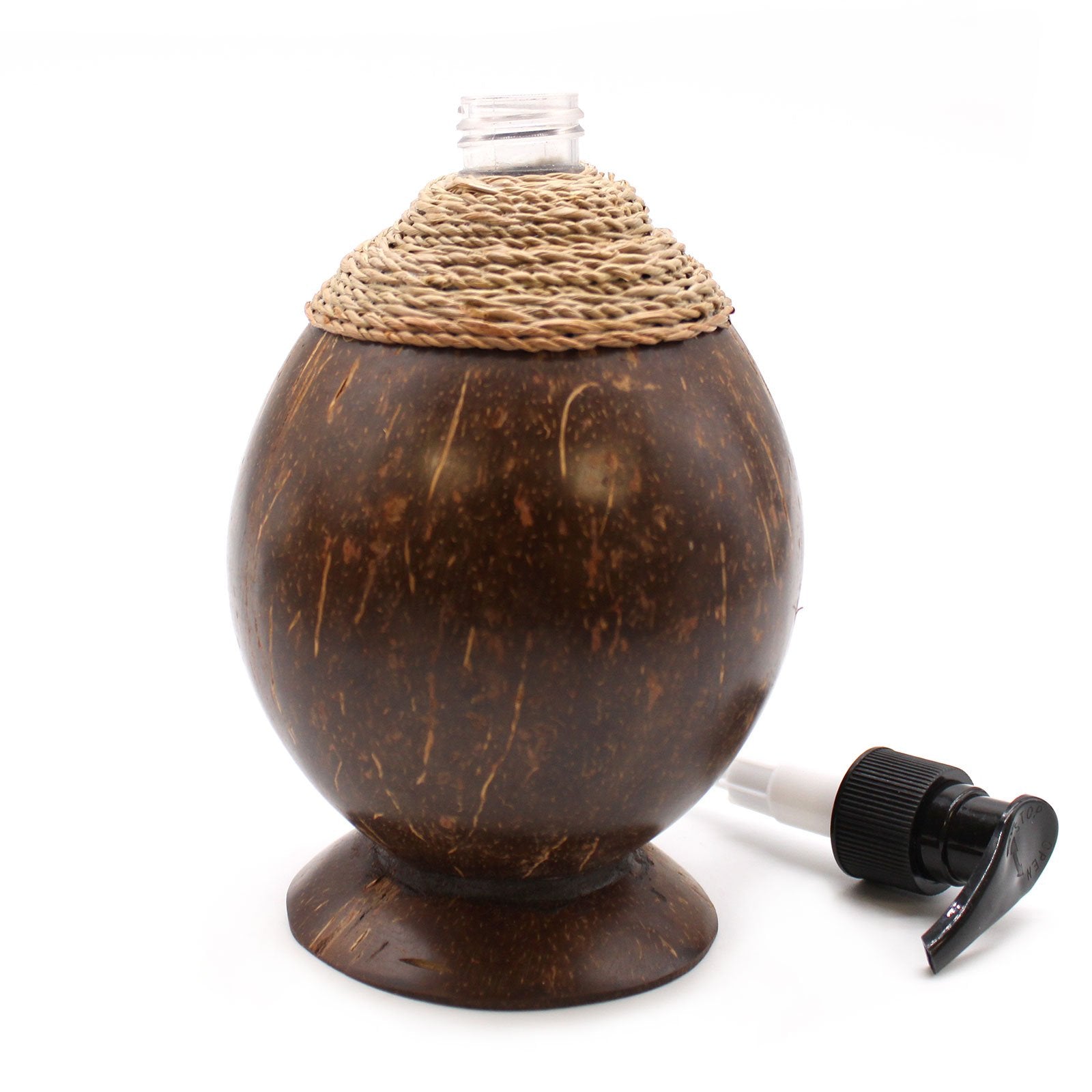 Wooden Coconut Soap Dispenser | #product_category# - OneRoofGifts